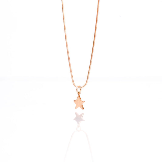 Star Pendant and Necklace In Sterling Silver