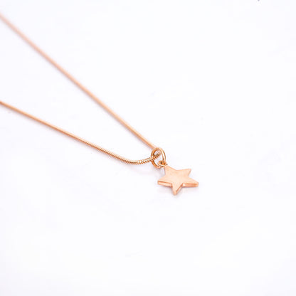 Star Pendant and Necklace In Sterling Silver