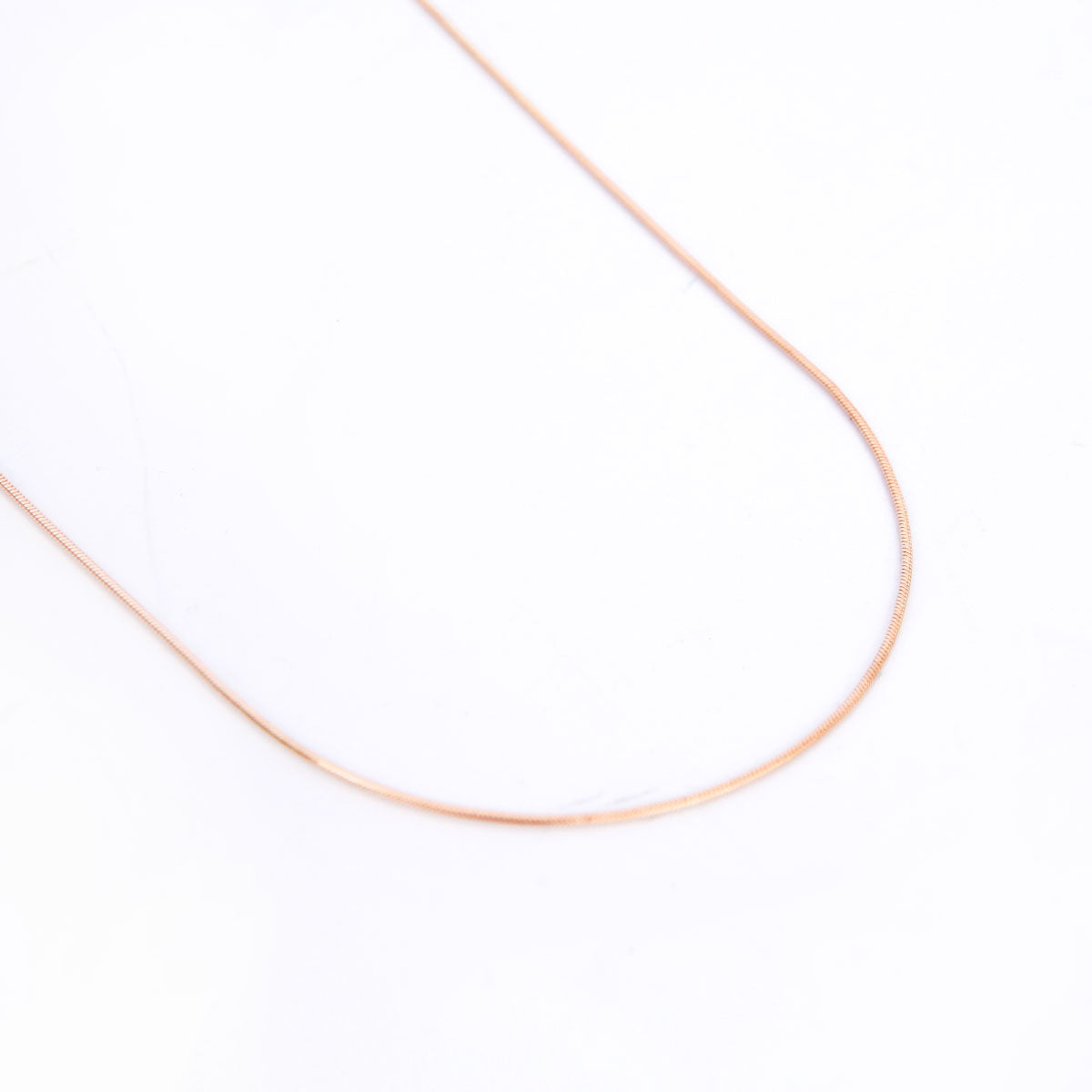 Chain Necklace In Sterling Silver Rose Gold Plated