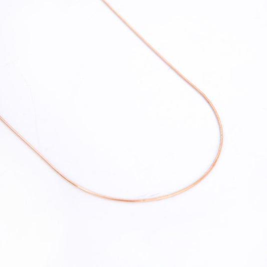 Chain Necklace In Sterling Silver Rose Gold Plated