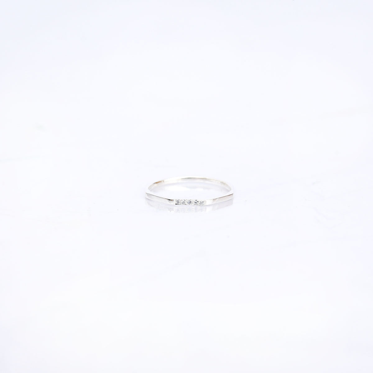 Semi Polished Ring in Sterling Silver