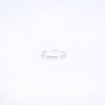 Semi Polished Ring in Sterling Silver