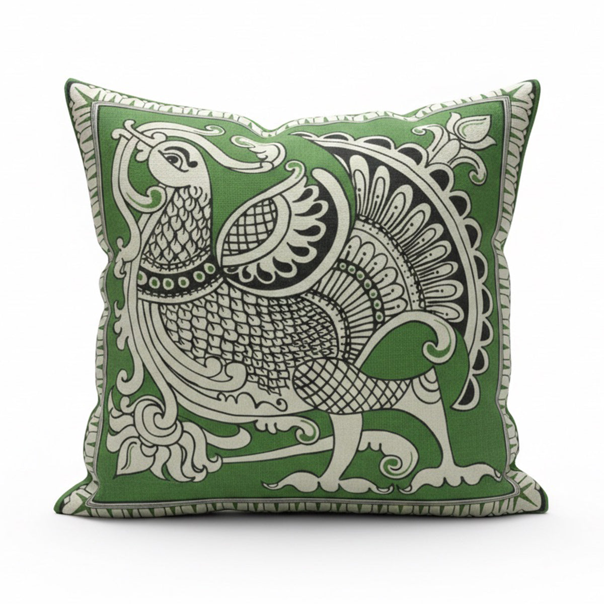 Jade Swan Cushion Cover