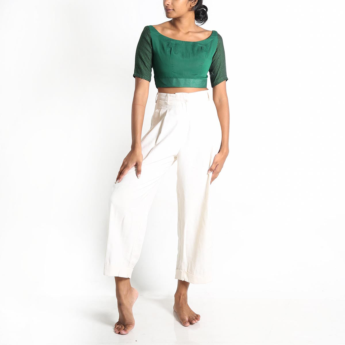 Emerald Green Cotton Top