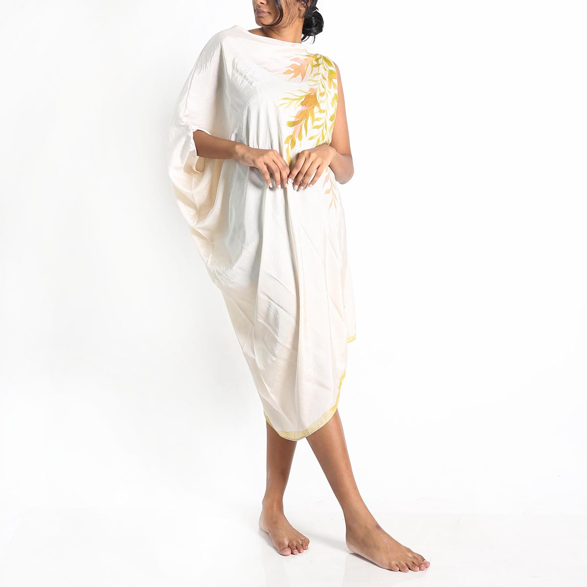 Toga Style White Hand Painted Dress