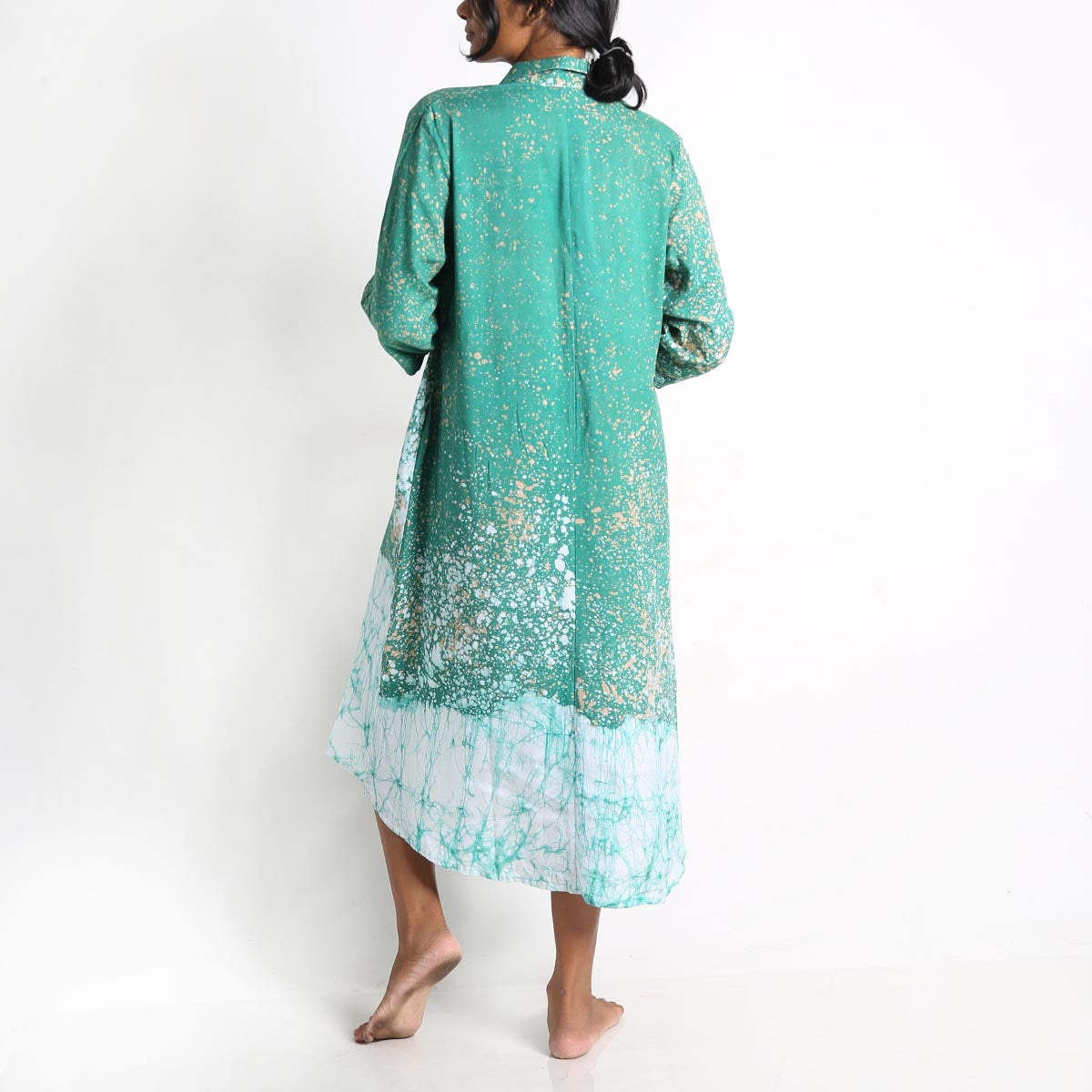 Teal Batik Dress