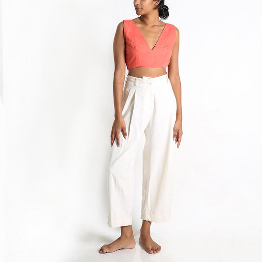 Peachy Orange Cotton Top