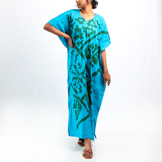 Sandstone Symphony Batik Kaftan