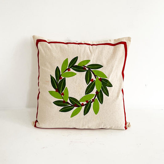Christmas Wreath Cushion Cover