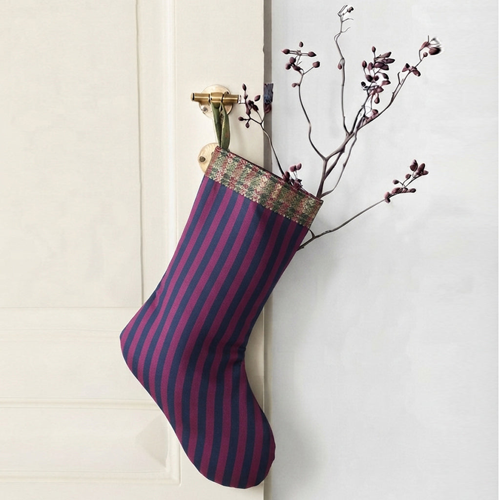 Stripped Christmas Stocking