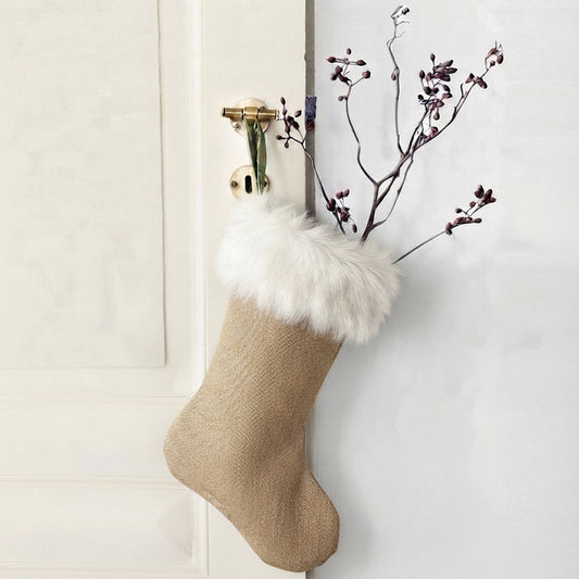 White Christmas Stocking
