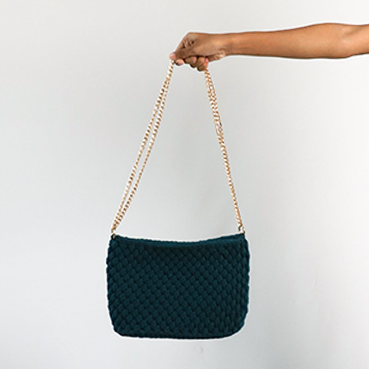 Azure Bag with Chain