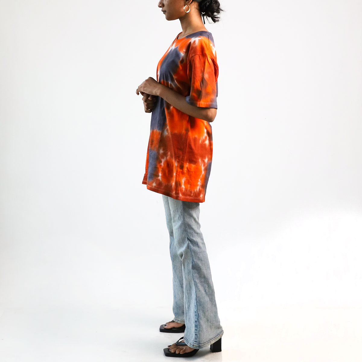 Bohemian Bloom Oversized Tie-Dye T-shirt