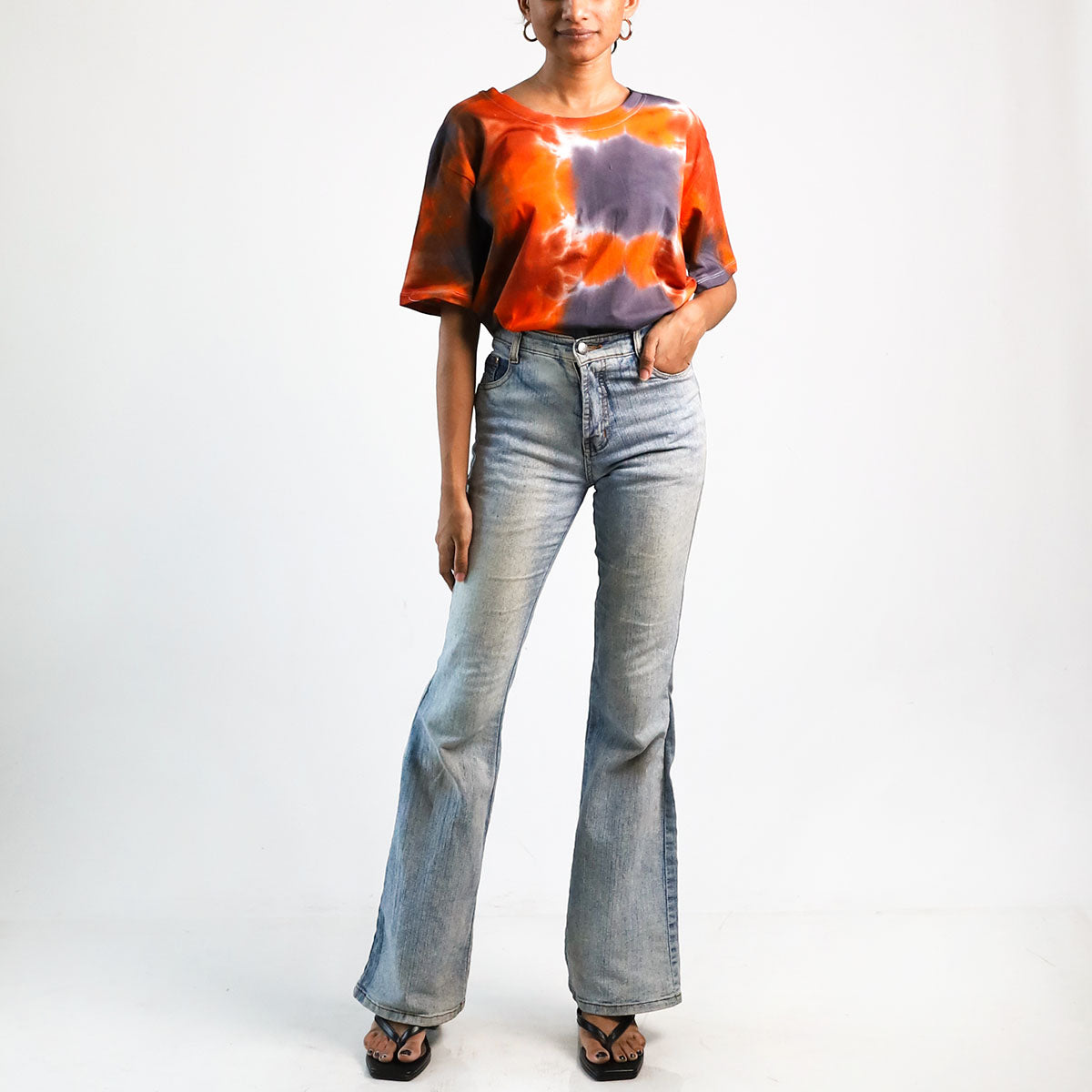 Bohemian Bloom Oversized Tie-Dye T-shirt