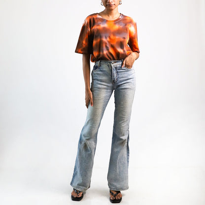 Groovy Galaxy Oversized Tie-Dye T-shirt