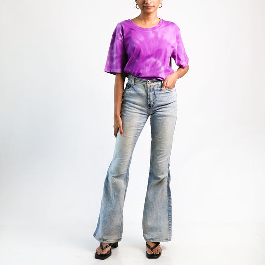 Midnight Magic Oversized Tie-Dye T-shirt