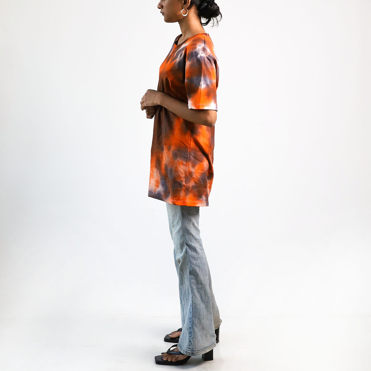 Amber Harmony Oversized Tie-Dye T-shirt