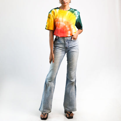 Celestial Splash Oversized Tie-Dye T-shirt