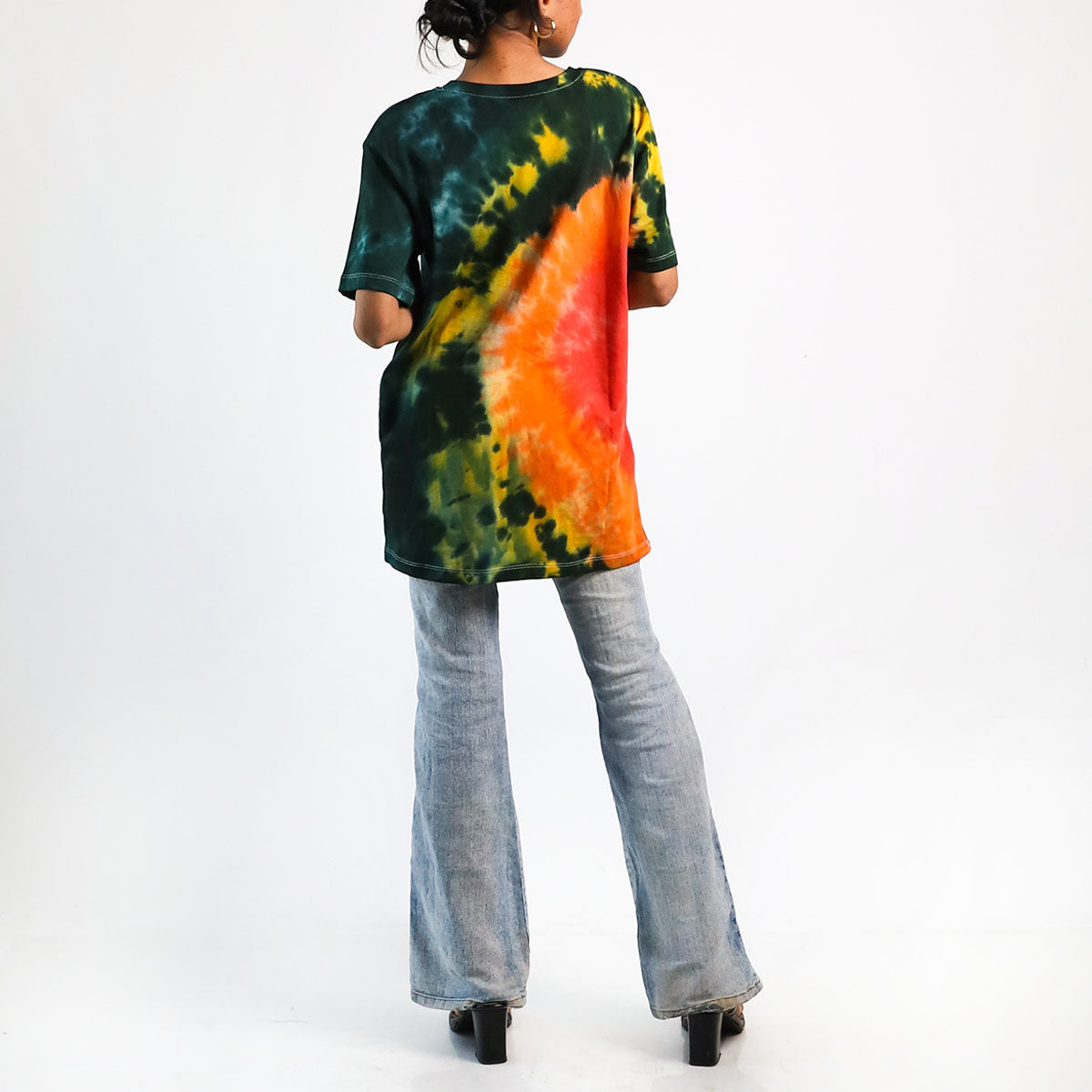 Earthy Enchantment Oversized Tie-Dye T-shirt