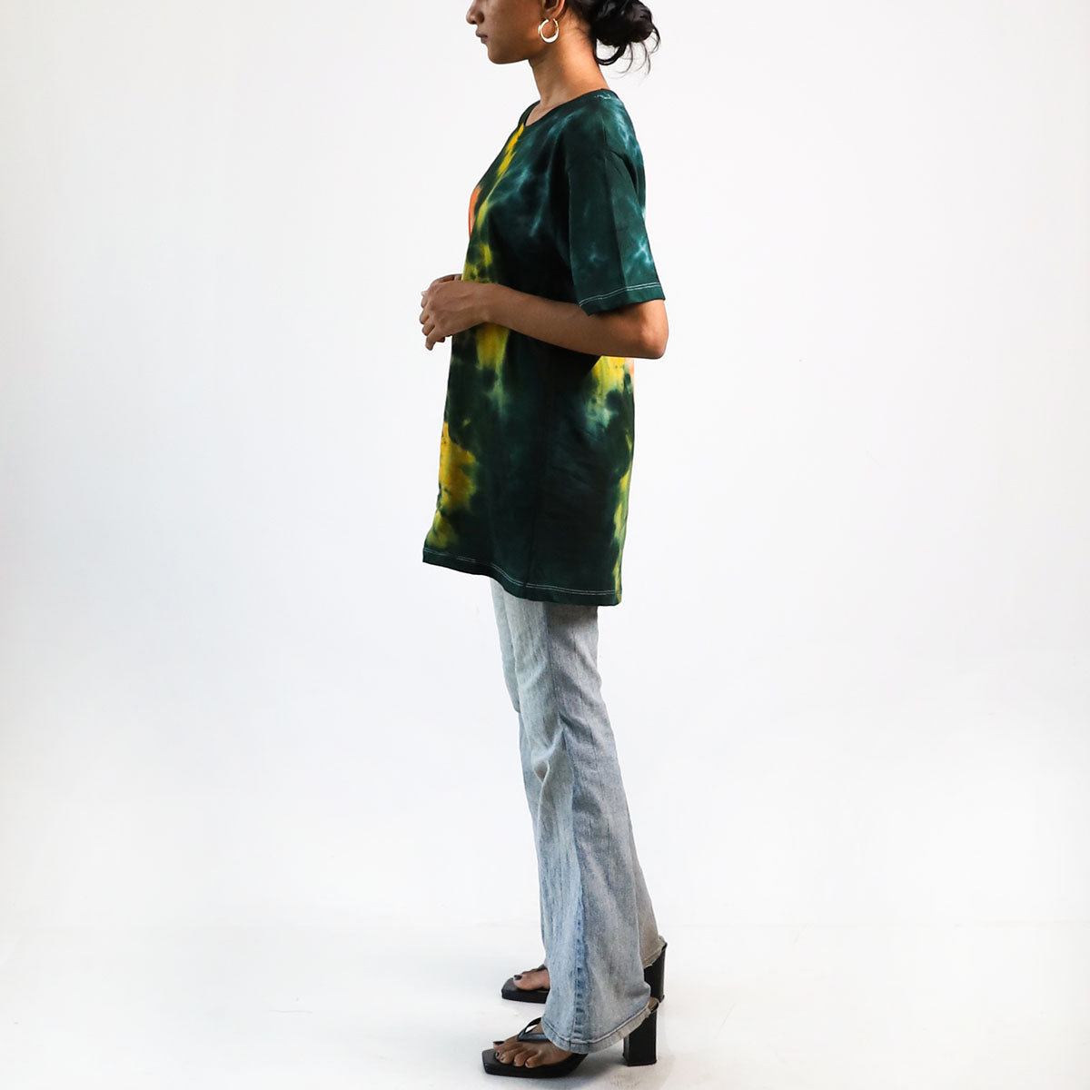 Earthy Enchantment Oversized Tie-Dye T-shirt