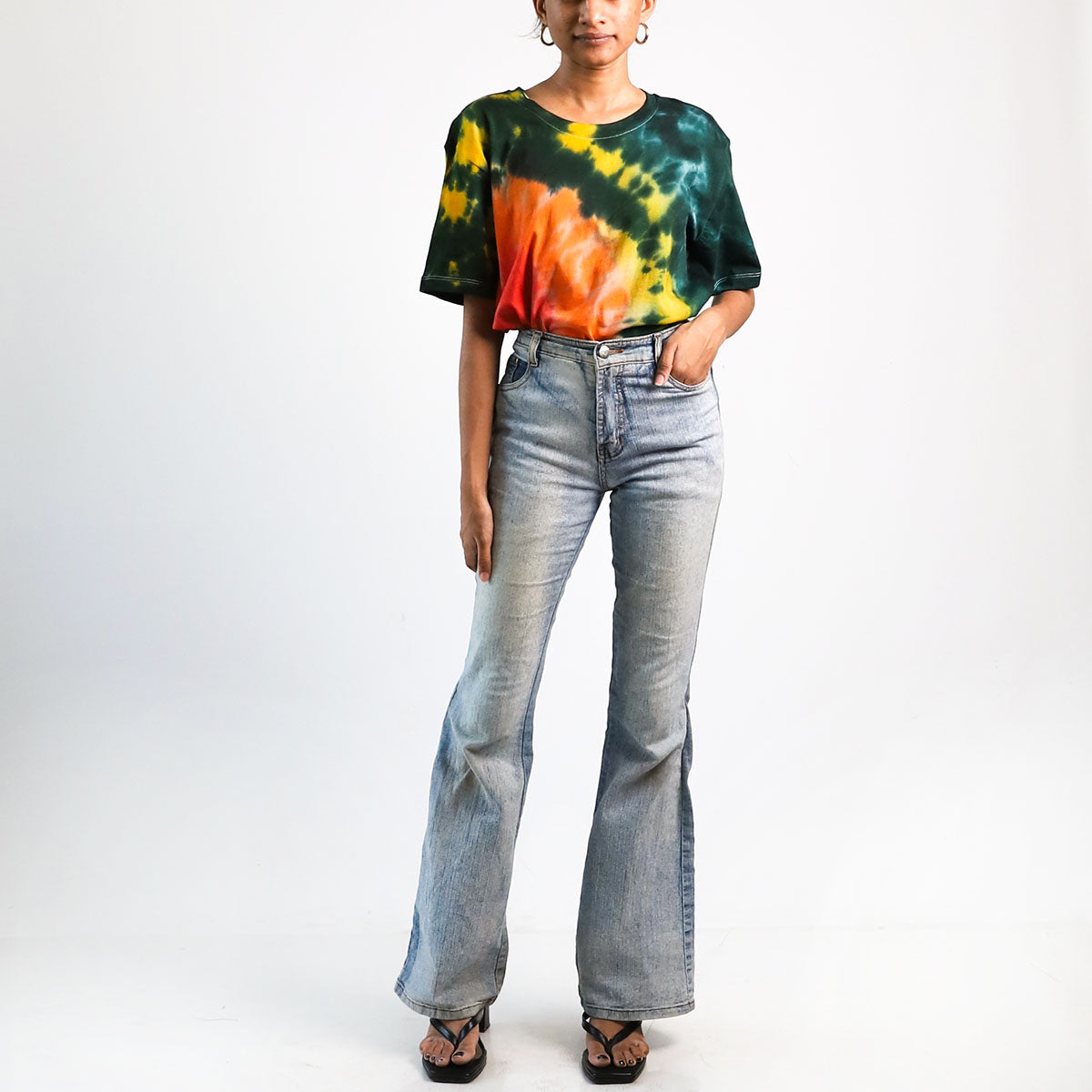 Earthy Enchantment Oversized Tie-Dye T-shirt