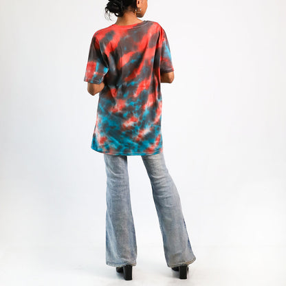 Luminous Lunar Oversized Tie-Dye T-shirt