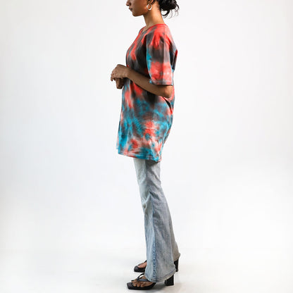Luminous Lunar Oversized Tie-Dye T-shirt