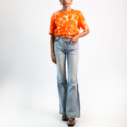 Sunset Serenity Oversized Tie-Dye T-shirt