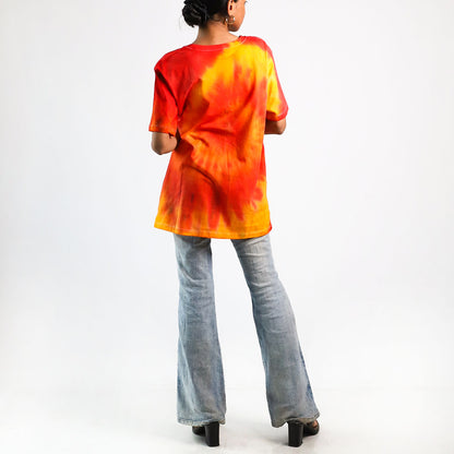 Pumpkin Spice Oversized Tie-Dye T-shirt