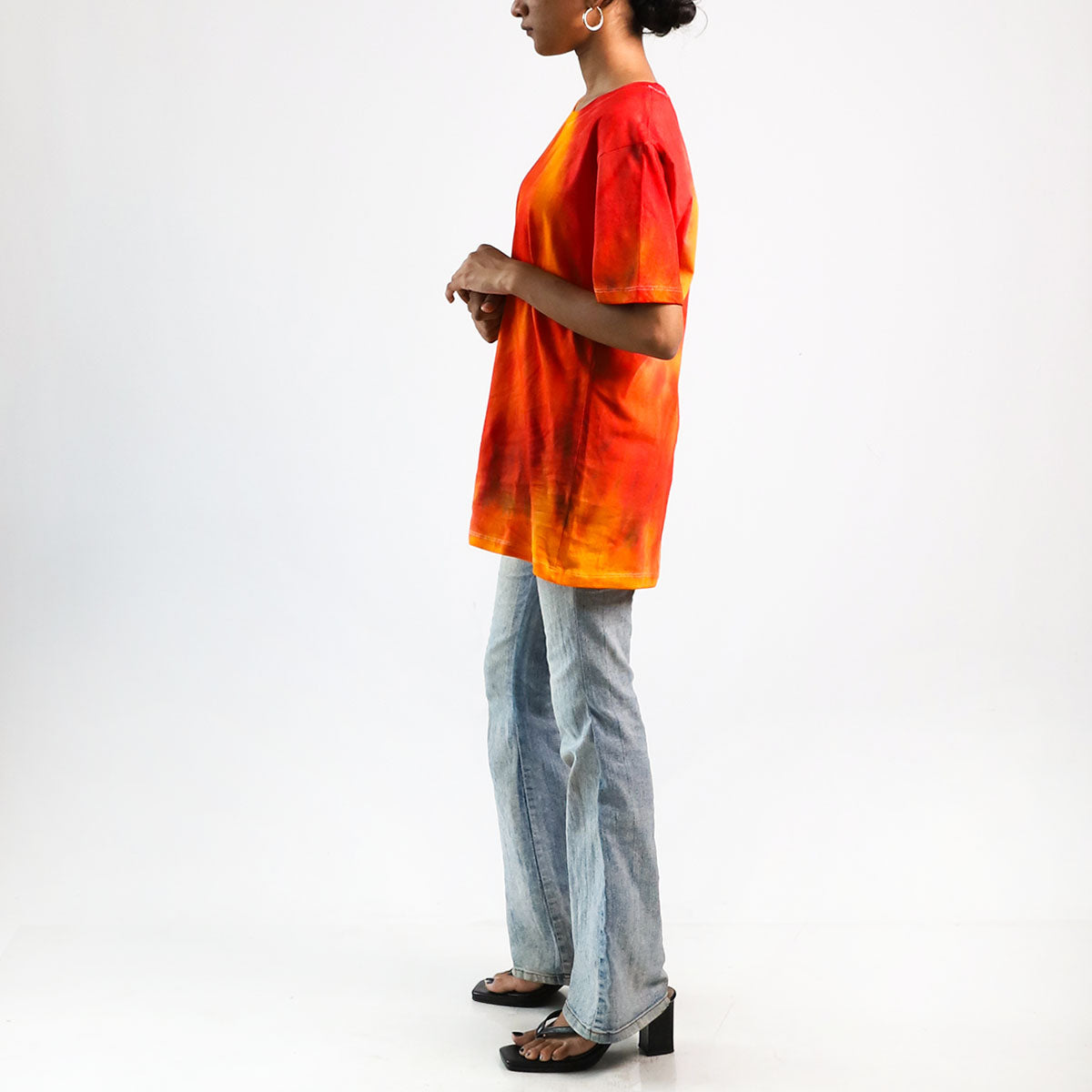 Pumpkin Spice Oversized Tie-Dye T-shirt