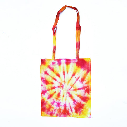 Sunset Hues Batik Tote Bag