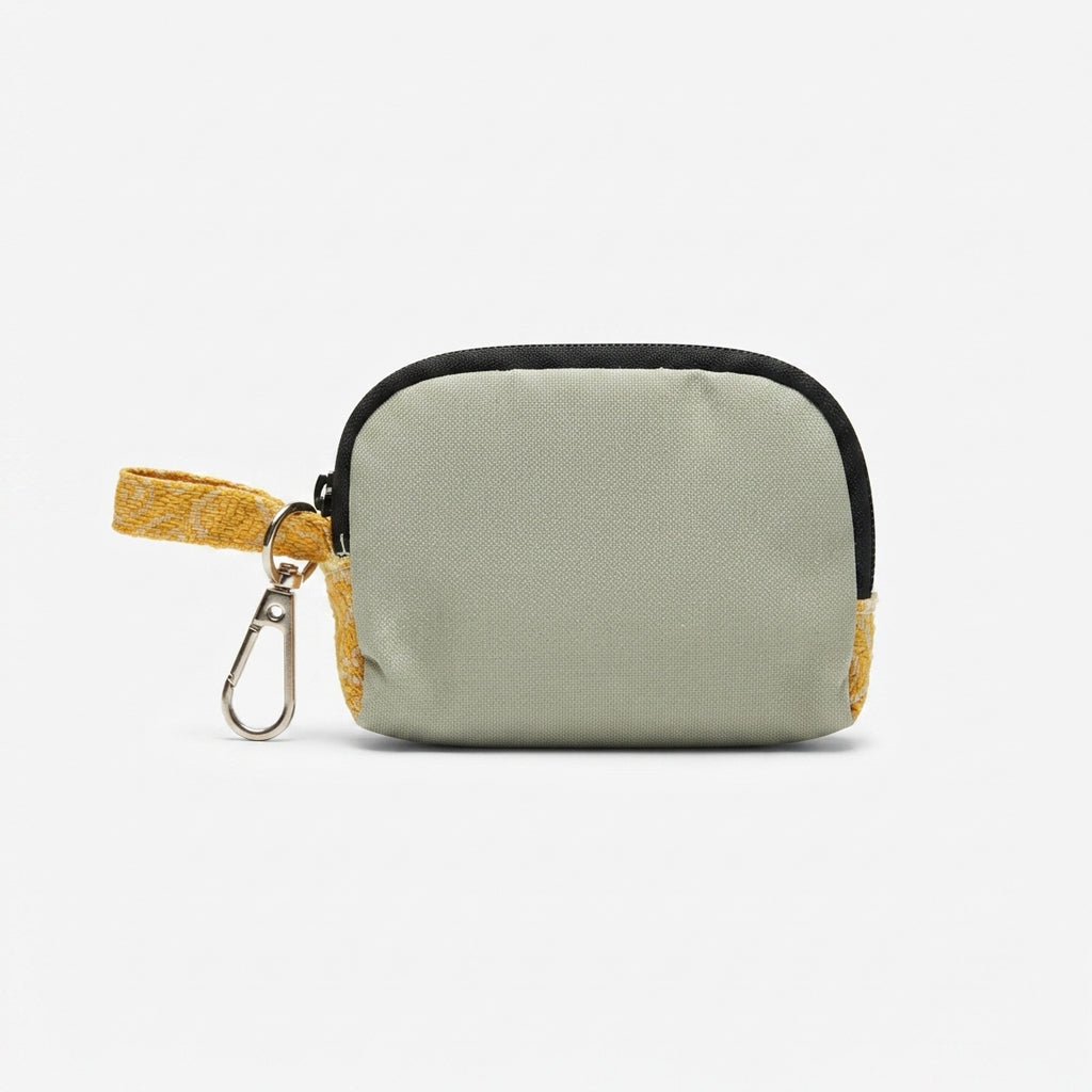 Coral Mini Clip Pouch