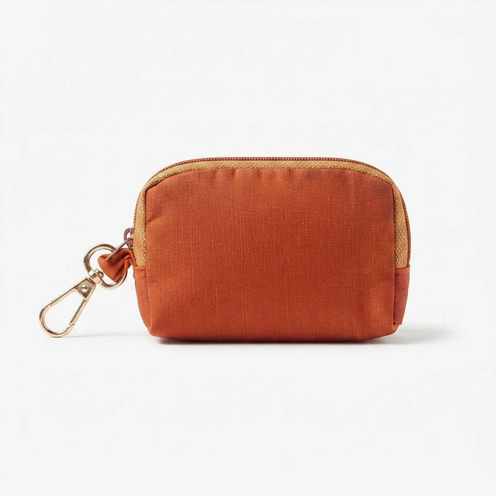 Terracotta Mini Clip Pouch
