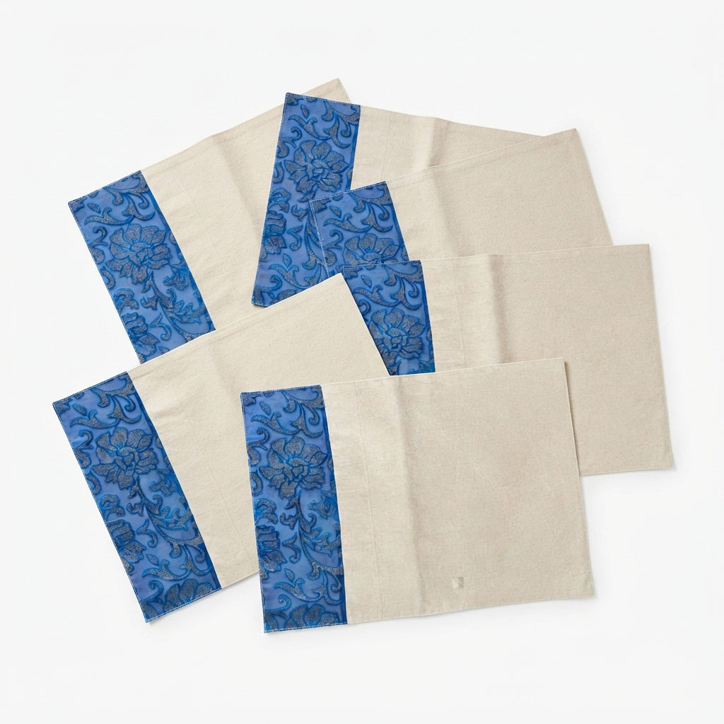 Indigo Paisley Table Runner Set