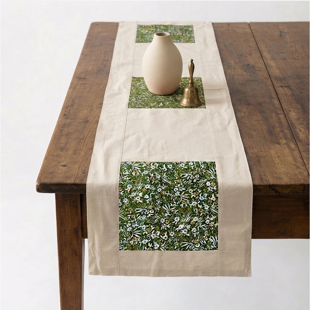 Meadow Green Table Runner Set