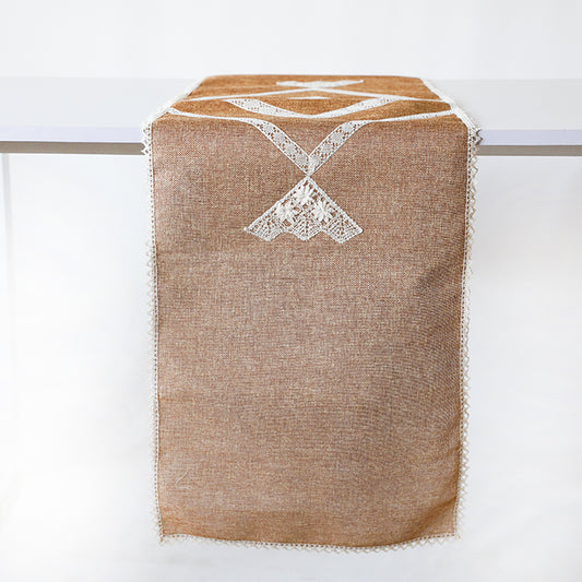 Rustic Brown Burlap Table Runner