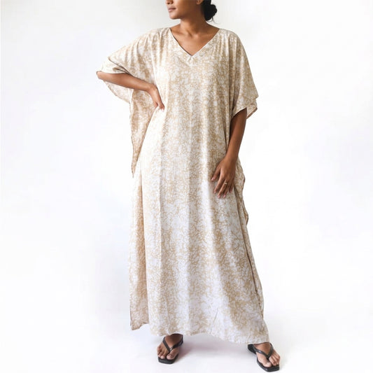 Sandstorm Splatter Batik Kaftan