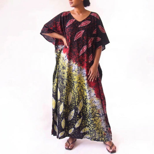 Ember and Sunshine Batik Kaftan