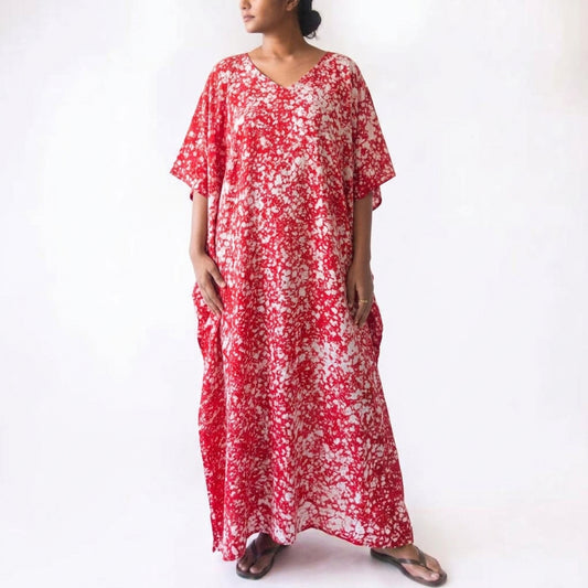 Royal Orchid Batik Kaftan