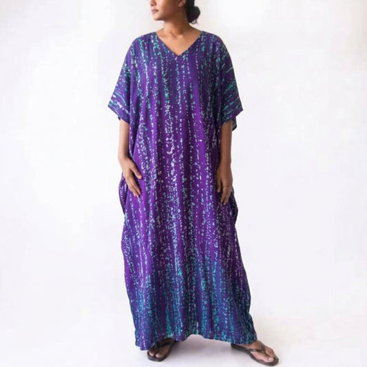 Twilight Tides Batik Kaftan