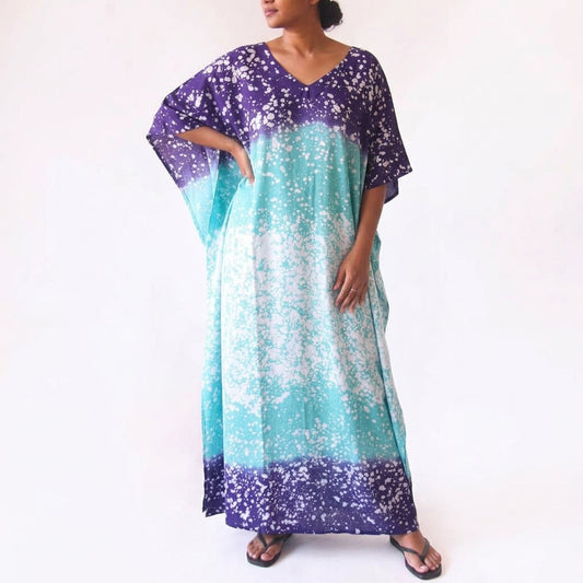 Sapphire Dreams Batik Kaftan