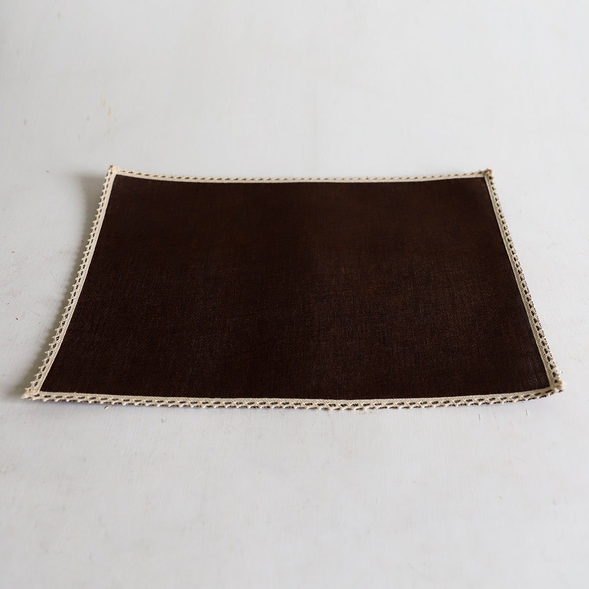 Brown Burlap Table Mat Set