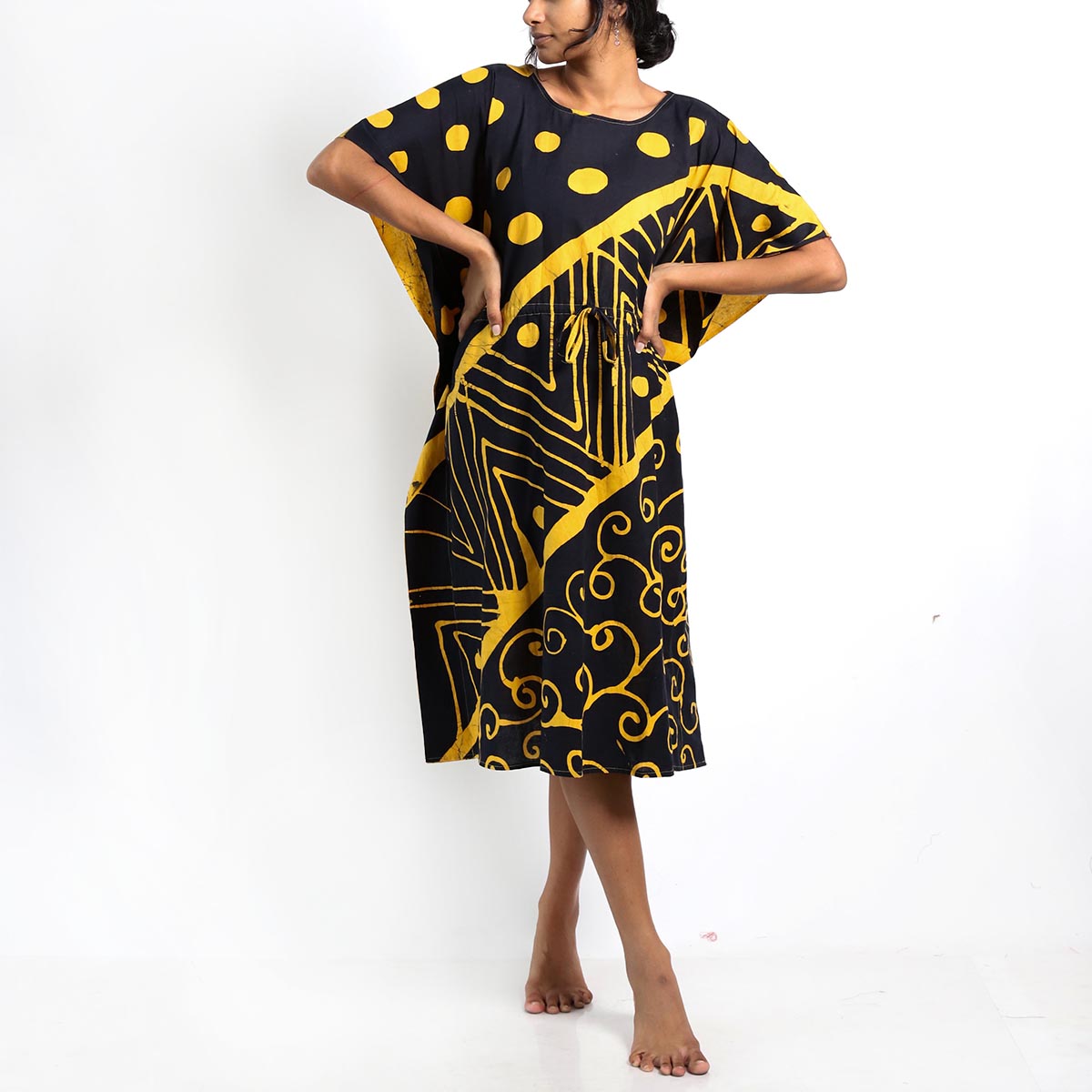 Khalifa Abstract Batik Kaftan