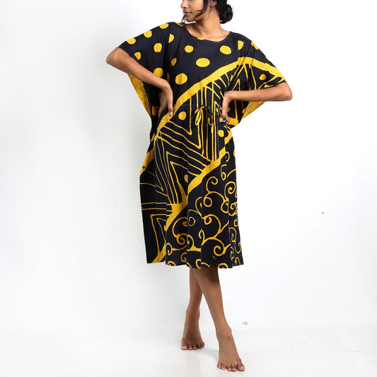 Khalifa Abstract Batik Kaftan