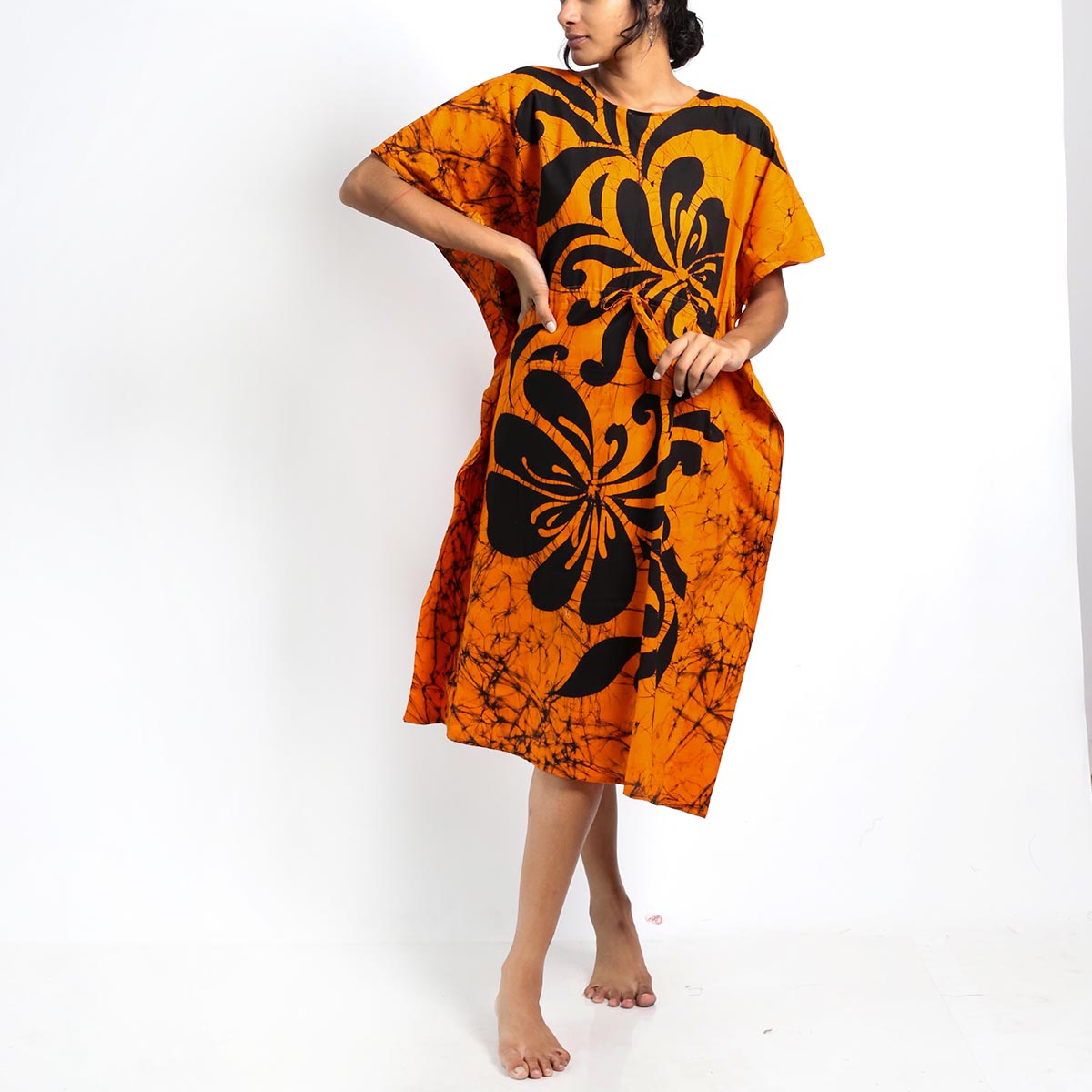 Thambili Flower Batik Kaftan
