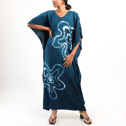 Blue Blossom Kaftan
