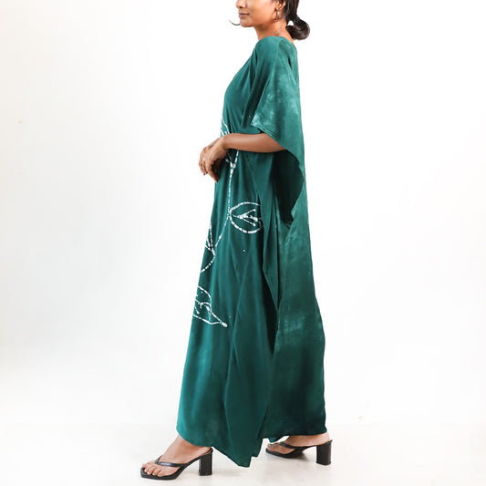 Emerald Petal Kaftan