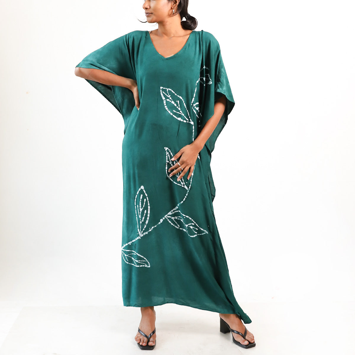 Emerald Petal Kaftan