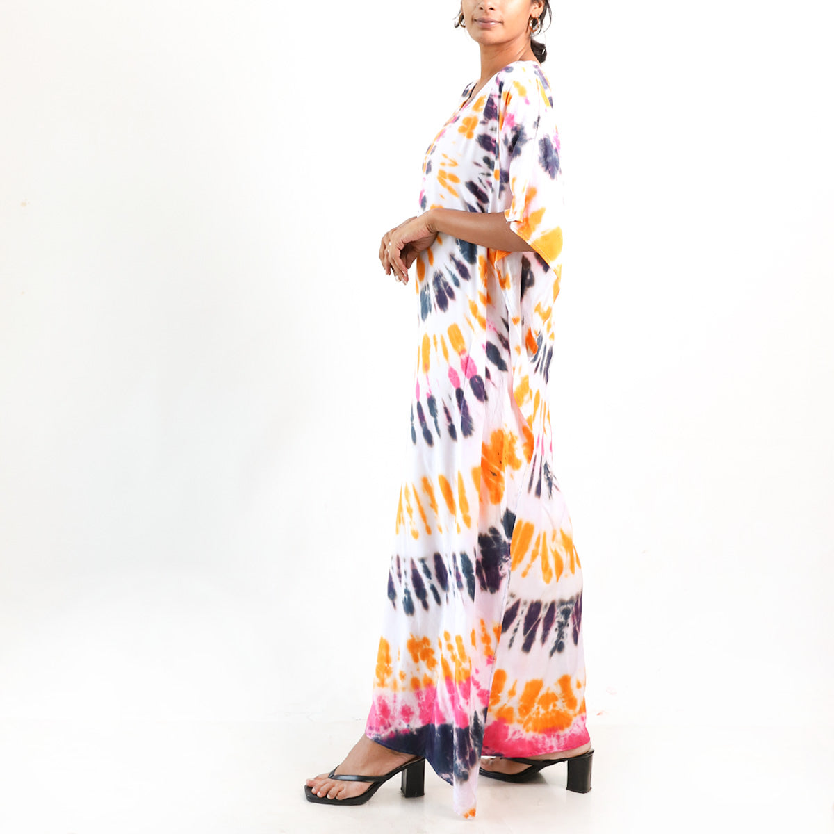 Tangerine Wave Kaftan