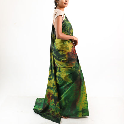 Moss Tie Dye Saree